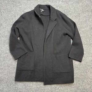 J Crew Sophie Sweater Blazer Women Small Open Front Knit Merino Cardigan Minimal